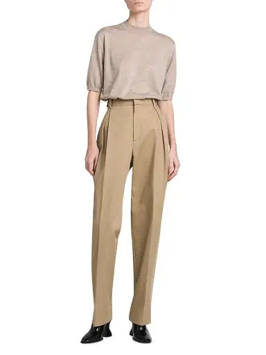 Bottega Veneta Women's Short-Sleeve Cashmere Sweater - Riverbed - Size Large | Thumbnail 2 Bottega Veneta Women's Short-Sleeve Cashmere Sweater - Riverbed - Size Large | Thumbnail 2