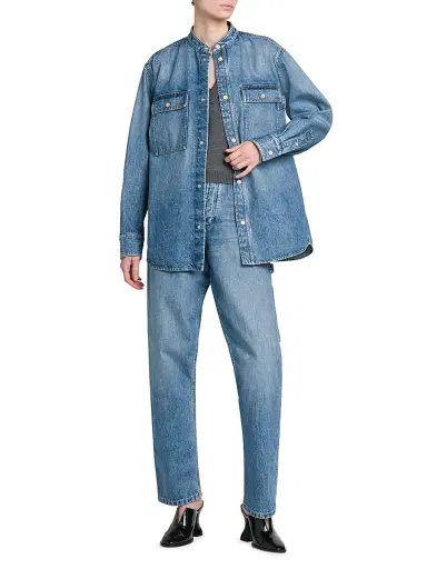 Bottega Veneta Women's Vintage Straight-Leg Cargo Jeans | Thumbnail 2 Bottega Veneta Women's Vintage Straight-Leg Cargo Jeans | Thumbnail 2