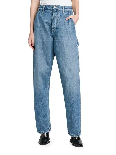 Bottega Veneta Women's Vintage Straight-Leg Cargo Jeans | Thumbnail 3 Bottega Veneta Women's Vintage Straight-Leg Cargo Jeans | Thumbnail 3