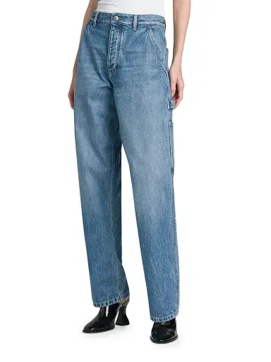 Bottega Veneta Women's Vintage Straight-Leg Cargo Jeans | Thumbnail 4 Bottega Veneta Women's Vintage Straight-Leg Cargo Jeans | Thumbnail 4