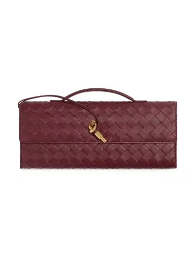 Bottega Veneta Women's Andiamo Intrecciato Leather Top-Handle Clutch - Ecru Muse Brass | Thumbnail 14 Bottega Veneta Women's Andiamo Intrecciato Leather Top-Handle Clutch - Ecru Muse Brass | Thumbnail 14