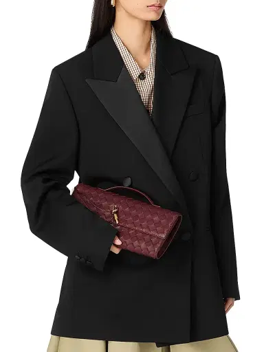 Bottega Veneta Women's Andiamo Intrecciato Leather Top-Handle Clutch - Ecru Muse Brass | Thumbnail 15 Bottega Veneta Women's Andiamo Intrecciato Leather Top-Handle Clutch - Ecru Muse Brass | Thumbnail 15