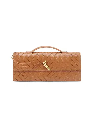 Bottega Veneta Women's Andiamo Intrecciato Leather Top-Handle Clutch - Ecru Muse Brass | Thumbnail 26 Bottega Veneta Women's Andiamo Intrecciato Leather Top-Handle Clutch - Ecru Muse Brass | Thumbnail 26