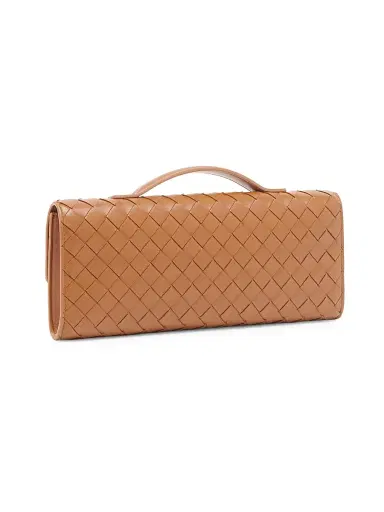 Bottega Veneta Women's Andiamo Intrecciato Leather Top-Handle Clutch - Ecru Muse Brass | Thumbnail 29 Bottega Veneta Women's Andiamo Intrecciato Leather Top-Handle Clutch - Ecru Muse Brass | Thumbnail 29