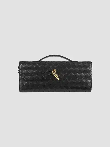 Bottega Veneta Women's Andiamo Intrecciato Leather Top-Handle Clutch - Ecru Muse Brass | Thumbnail 31 Bottega Veneta Women's Andiamo Intrecciato Leather Top-Handle Clutch - Ecru Muse Brass | Thumbnail 31