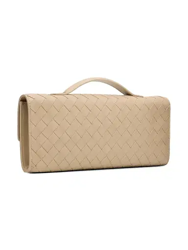 Bottega Veneta Women's Andiamo Intrecciato Leather Top-Handle Clutch - Ecru Muse Brass | Thumbnail 5 Bottega Veneta Women's Andiamo Intrecciato Leather Top-Handle Clutch - Ecru Muse Brass | Thumbnail 5