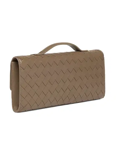 Bottega Veneta Women's Andiamo Intrecciato Leather Top-Handle Clutch - Ecru Muse Brass | Thumbnail 46 Bottega Veneta Women's Andiamo Intrecciato Leather Top-Handle Clutch - Ecru Muse Brass | Thumbnail 46