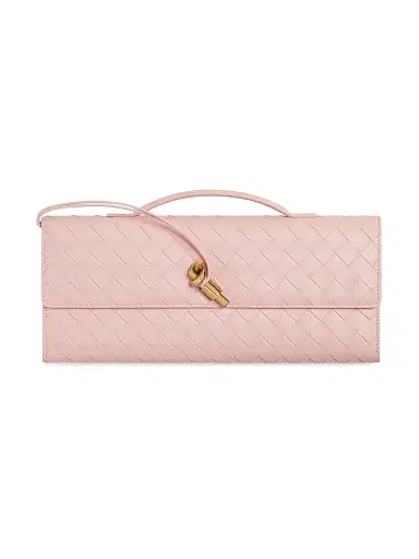 Bottega Veneta Women's Andiamo Intrecciato Leather Top-Handle Clutch - Ecru Muse Brass | Thumbnail 53 Bottega Veneta Women's Andiamo Intrecciato Leather Top-Handle Clutch - Ecru Muse Brass | Thumbnail 53