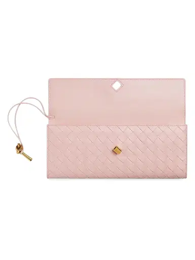 Bottega Veneta Women's Andiamo Intrecciato Leather Top-Handle Clutch - Ecru Muse Brass | Thumbnail 55 Bottega Veneta Women's Andiamo Intrecciato Leather Top-Handle Clutch - Ecru Muse Brass | Thumbnail 55