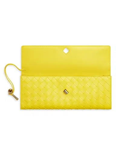 Bottega Veneta Women's Andiamo Intrecciato Leather Top-Handle Clutch - Ecru Muse Brass | Thumbnail 71 Bottega Veneta Women's Andiamo Intrecciato Leather Top-Handle Clutch - Ecru Muse Brass | Thumbnail 71