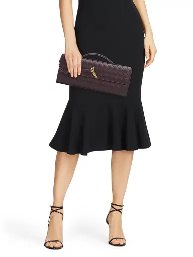 Bottega Veneta Women's Andiamo Intrecciato Leather Top-Handle Clutch - Ecru Muse Brass | Thumbnail 74 Bottega Veneta Women's Andiamo Intrecciato Leather Top-Handle Clutch - Ecru Muse Brass | Thumbnail 74