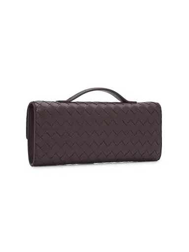 Bottega Veneta Women's Andiamo Intrecciato Leather Top-Handle Clutch - Ecru Muse Brass | Thumbnail 75 Bottega Veneta Women's Andiamo Intrecciato Leather Top-Handle Clutch - Ecru Muse Brass | Thumbnail 75