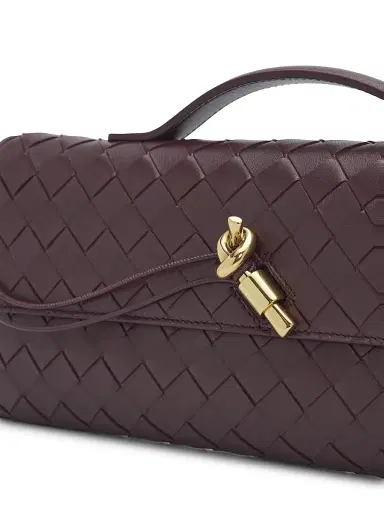 Bottega Veneta Women's Andiamo Intrecciato Leather Top-Handle Clutch - Ecru Muse Brass | Thumbnail 77 Bottega Veneta Women's Andiamo Intrecciato Leather Top-Handle Clutch - Ecru Muse Brass | Thumbnail 77