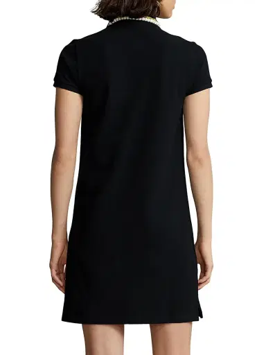 Polo Ralph Lauren Women's Cotton Mesh Short-Sleeve Polo Dress - Polo Black | Thumbnail 4 Polo Ralph Lauren Women's Cotton Mesh Short-Sleeve Polo Dress - Polo Black | Thumbnail 4