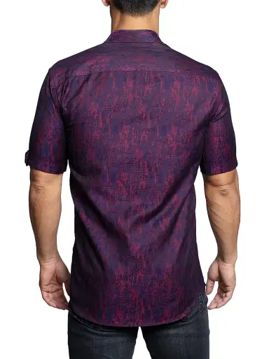 Maceoo Men's Galileo Newcamo Shirt - Red Multi | Thumbnail 3 Maceoo Men's Galileo Newcamo Shirt - Red Multi | Thumbnail 3