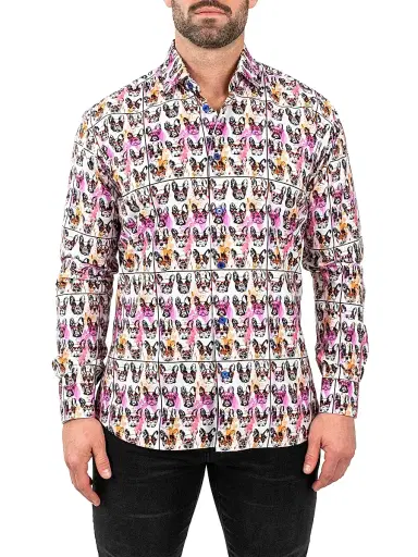 Maceoo Men's Fibonacci Frenchienerd Shirt | Thumbnail 2 Maceoo Men's Fibonacci Frenchienerd Shirt | Thumbnail 2