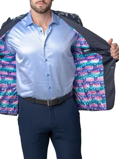 Maceoo Men's Blazer Peak Premier - Blue - Size Large | Thumbnail 4 Maceoo Men's Blazer Peak Premier - Blue - Size Large | Thumbnail 4