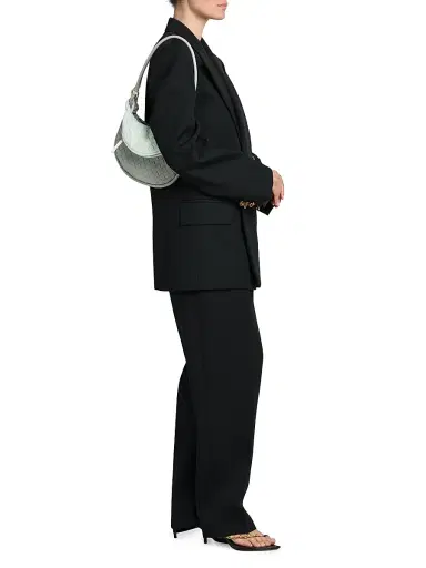 Bottega Veneta Women's Double-Breasted Wool Twill Blazer - Black - Size 4 | Thumbnail 2 Bottega Veneta Women's Double-Breasted Wool Twill Blazer - Black - Size 4 | Thumbnail 2