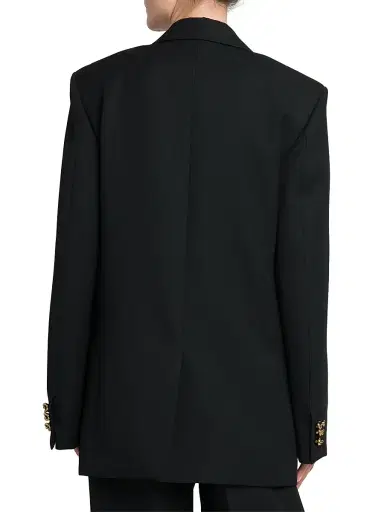 Bottega Veneta Women's Double-Breasted Wool Twill Blazer - Black - Size 4 | Thumbnail 5 Bottega Veneta Women's Double-Breasted Wool Twill Blazer - Black - Size 4 | Thumbnail 5