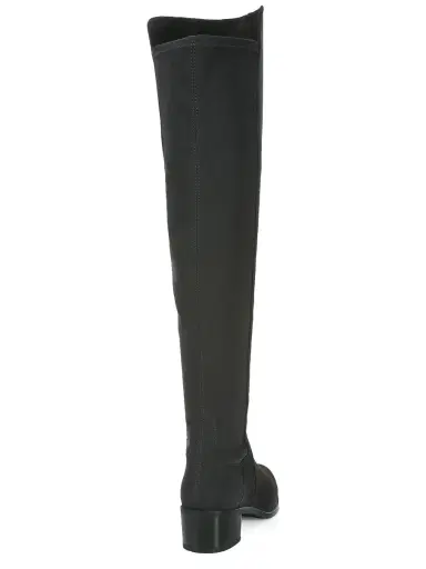 Stuart Weitzman Women's Reserve Over-The-Knee Suede Boots - Black | Thumbnail 2 Stuart Weitzman Women's Reserve Over-The-Knee Suede Boots - Black | Thumbnail 2