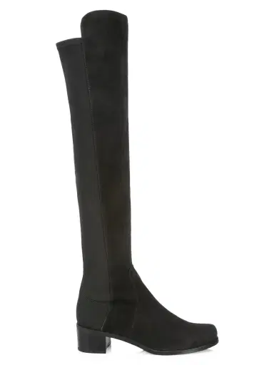 Stuart Weitzman Women's Reserve Over-The-Knee Suede Boots - Black | Thumbnail 6 Stuart Weitzman Women's Reserve Over-The-Knee Suede Boots - Black | Thumbnail 6