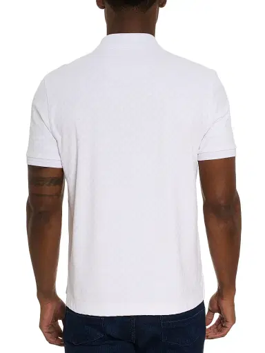Robert Graham Men's Elias Polo Shirt - White - Size XXL | Thumbnail 3 Robert Graham Men's Elias Polo Shirt - White - Size XXL | Thumbnail 3