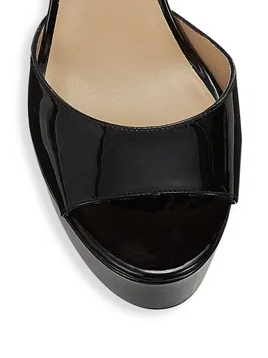 Stuart Weitzman Women's Discoplatform Nudistcurve Leather Sandals | Thumbnail 4 Stuart Weitzman Women's Discoplatform Nudistcurve Leather Sandals | Thumbnail 4