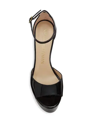 Stuart Weitzman Women's Discoplatform Nudistcurve Leather Sandals | Thumbnail 5 Stuart Weitzman Women's Discoplatform Nudistcurve Leather Sandals | Thumbnail 5