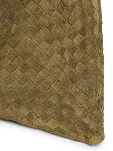 Bottega Veneta Women's Large Hop Intrecciato Suede Hobo Bag - Mud Brass | Thumbnail 5 Bottega Veneta Women's Large Hop Intrecciato Suede Hobo Bag - Mud Brass | Thumbnail 5