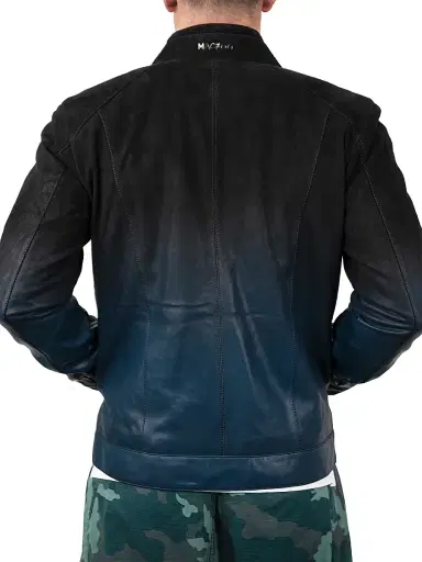 Maceoo Men's Leather Degrade Jacket | Thumbnail 3 Maceoo Men's Leather Degrade Jacket | Thumbnail 3