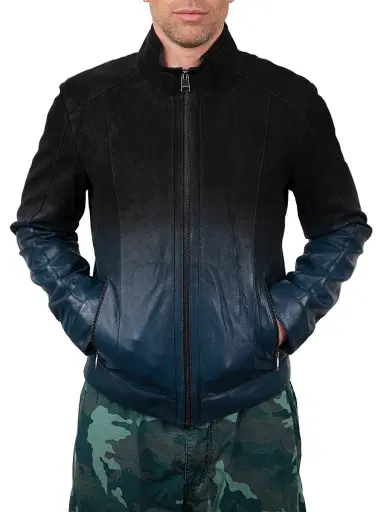 Maceoo Men's Leather Degrade Jacket | Thumbnail 5 Maceoo Men's Leather Degrade Jacket | Thumbnail 5