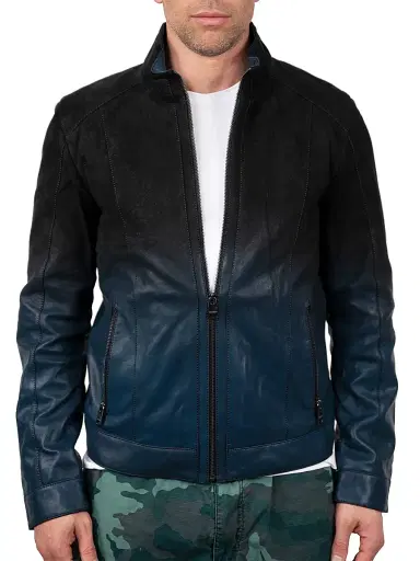 Maceoo Men's Leather Degrade Jacket | Thumbnail 8 Maceoo Men's Leather Degrade Jacket | Thumbnail 8