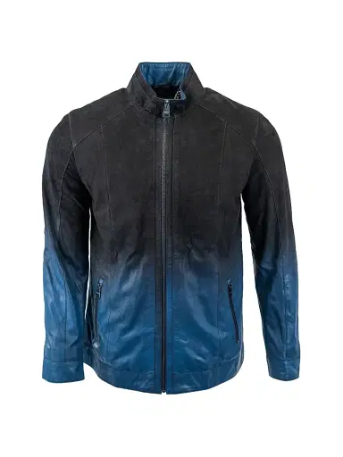 Maceoo Men's Leather Degrade Jacket | Thumbnail 1 Maceoo Men's Leather Degrade Jacket | Thumbnail 1