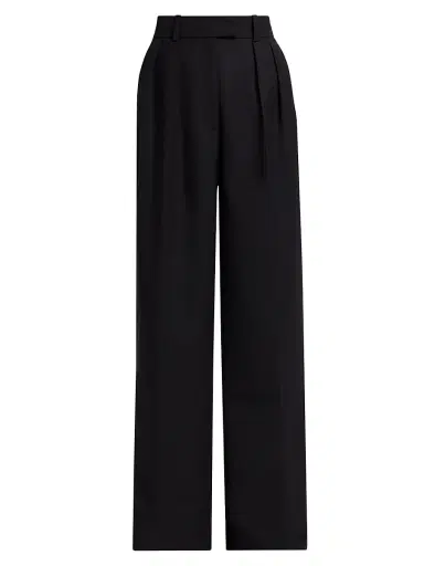 Anine Bing Women's Lou High-Rise Trousers - Black - Size 8 | Thumbnail 1 Anine Bing Women's Lou High-Rise Trousers - Black - Size 8 | Thumbnail 1