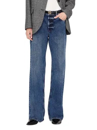 Anine Bing Women's Hugh Wide-Leg Jeans | Thumbnail 3 Anine Bing Women's Hugh Wide-Leg Jeans | Thumbnail 3