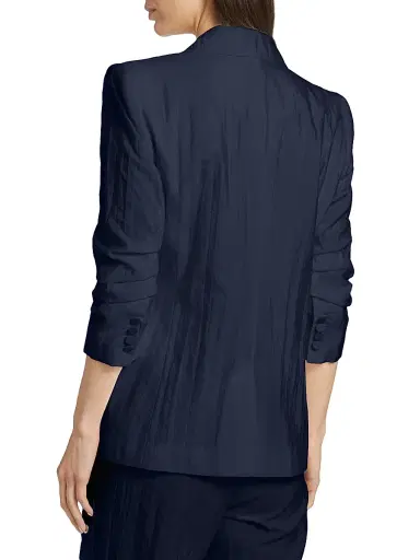 Cinq à Sept Women's Khloe Crinkled Blazer - Navy | Thumbnail 5 Cinq à Sept Women's Khloe Crinkled Blazer - Navy | Thumbnail 5