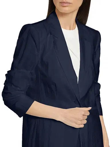 Cinq à Sept Women's Khloe Crinkled Blazer - Navy | Thumbnail 6 Cinq à Sept Women's Khloe Crinkled Blazer - Navy | Thumbnail 6
