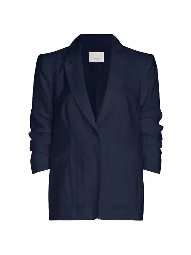 Cinq à Sept Women's Khloe Crinkled Blazer - Navy | Thumbnail 1 Cinq à Sept Women's Khloe Crinkled Blazer - Navy | Thumbnail 1