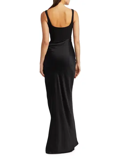 Cinq à Sept Women's Marian Draped Gown - Black | Thumbnail 5 Cinq à Sept Women's Marian Draped Gown - Black | Thumbnail 5