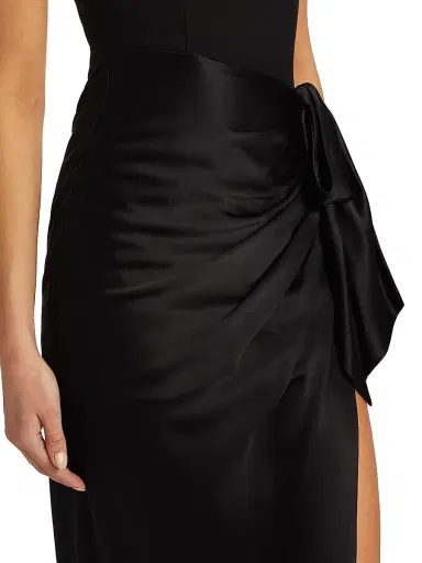 Cinq à Sept Women's Marian Draped Gown - Black | Thumbnail 6 Cinq à Sept Women's Marian Draped Gown - Black | Thumbnail 6