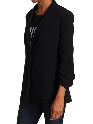 Cinq à Sept Women's Khloe Crepe Ruched Blazer - | Thumbnail 15 Cinq à Sept Women's Khloe Crepe Ruched Blazer - | Thumbnail 15