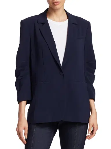 Cinq à Sept Women's Khloe Crepe Ruched Blazer - | Thumbnail 21 Cinq à Sept Women's Khloe Crepe Ruched Blazer - | Thumbnail 21