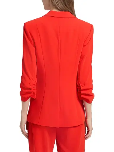 Cinq à Sept Women's Khloe Crepe Ruched Blazer - | Thumbnail 9 Cinq à Sept Women's Khloe Crepe Ruched Blazer - | Thumbnail 9