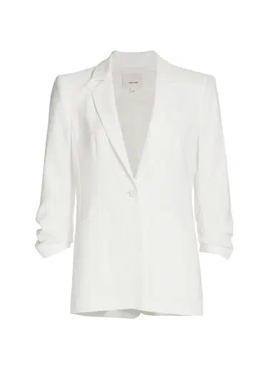 Cinq à Sept Women's Khloe Crepe Ruched Blazer - | Thumbnail 1 Cinq à Sept Women's Khloe Crepe Ruched Blazer - | Thumbnail 1
