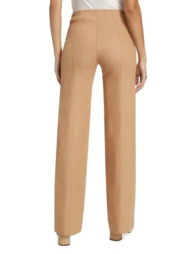 Cinq à Sept Women's Azure Cotton-Blend Zip Pants - Sahara | Thumbnail 5 Cinq à Sept Women's Azure Cotton-Blend Zip Pants - Sahara | Thumbnail 5