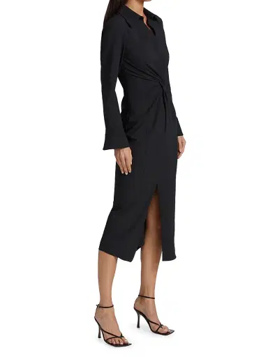 Cinq à Sept Women's Midi Mckenna Dress - Black | Thumbnail 3 Cinq à Sept Women's Midi Mckenna Dress - Black | Thumbnail 3