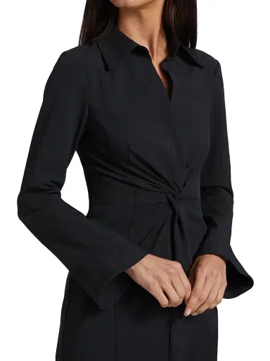 Cinq à Sept Women's Midi Mckenna Dress - Black | Thumbnail 6 Cinq à Sept Women's Midi Mckenna Dress - Black | Thumbnail 6
