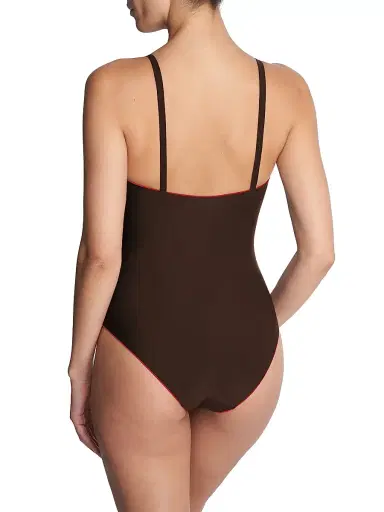 Natori Women's Riviera Reversible One Piece Swimsuit - Red Chocolate | Thumbnail 5 Natori Women's Riviera Reversible One Piece Swimsuit - Red Chocolate | Thumbnail 5
