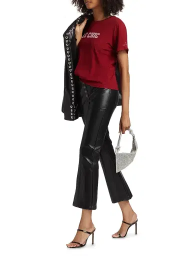Cinq à Sept Women's Wallace Faux Leather Pants - Black | Thumbnail 2 Cinq à Sept Women's Wallace Faux Leather Pants - Black | Thumbnail 2
