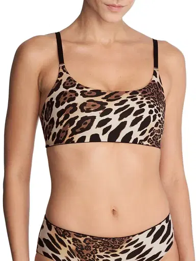 Natori Women's Riviera Reversible Bikini Top - Luxe Leopard Black - Size XL | Thumbnail 1 Natori Women's Riviera Reversible Bikini Top - Luxe Leopard Black - Size XL | Thumbnail 1